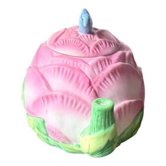 Avon Teapot Decorative 1995 Source of Fine Collectibles Pink Rose Blue Bird Leaf - Picture 4 of 8